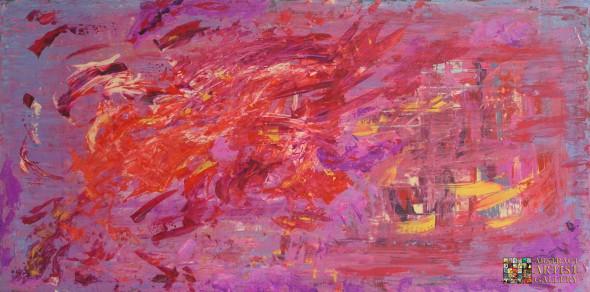 Abstract Painting “Burst” by Ingrid Arencibia (Ingrid Arencibia)